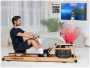 Гребной тренажер водный UnixFit Wood Rower
