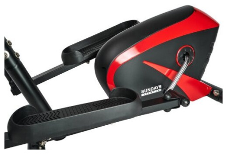 Эллиптический тренажер Sundays Fitness K8309H-1 (черный/красный)