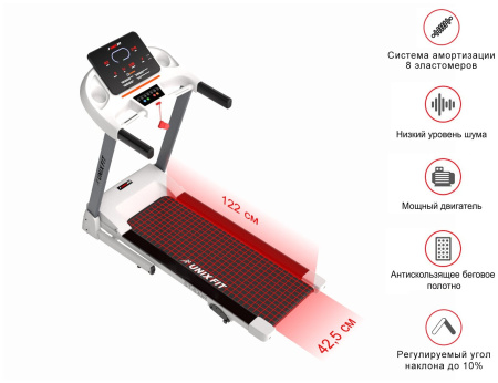 Беговая дорожка + набор для фитнеса UnixFit ST-630R White