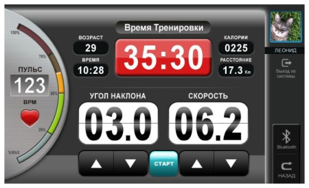 Электрическая беговая дорожка AMMITY Classic+ ATM 722 TFT+ AC