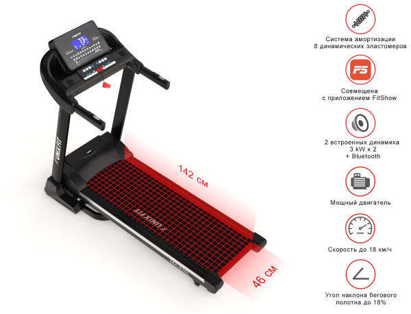 Беговая дорожка + набор для фитнеса UnixFit MX-830L