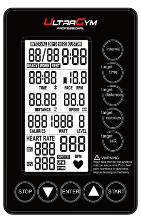 Вертикальный велотренажер UltraGym Air Cross 005