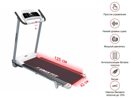 Электрическая беговая дорожка UnixFit ST-560E White