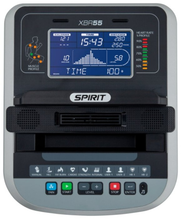 Горизонтальный велотренажер SPIRIT XBR55 (2017)