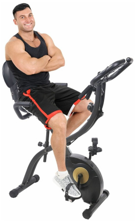 Велотренажер для дома магнитный для ног кардио DFC B3373R