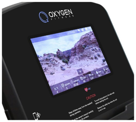 Электрическая беговая дорожка Oxygen New classic Argentum TFT