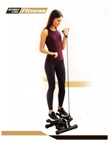 Мини-степпер с эспандерами (поворотный) Start Line Mobile