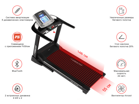 Складная беговая дорожка UnixFit MX-970F