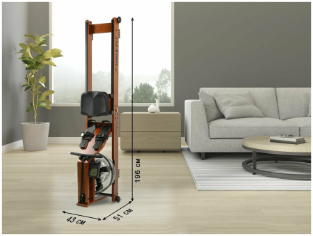 Гребной тренажер водный UnixFit Wood Rower