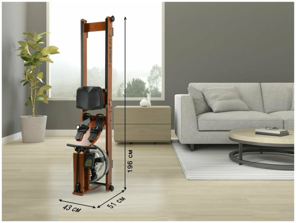 Гребной тренажер водный UnixFit Wood Rower Гребной тренажер водный UnixFit Wood Rower