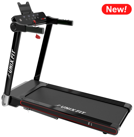 Беговая дорожка + набор для фитнеса UnixFit Hi-tech F1 Dark Storm