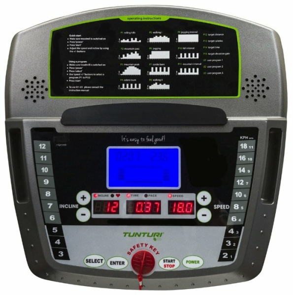 Электрическая беговая дорожка Tunturi Pure Run 2.1