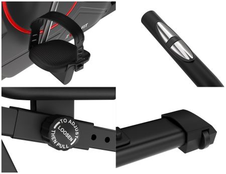 Горизонтальный велотренажер UNIXFIT BR-390Е + аксессуары для фитнеса