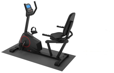 Горизонтальный велотренажер UNIXFIT BR-390Е + аксессуары для фитнеса