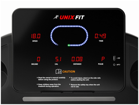 Беговая дорожка + набор для фитнеса UnixFit ST-630R Black