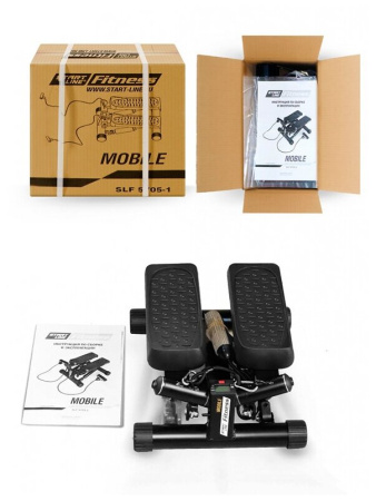 Мини-степпер с эспандерами (поворотный) Start Line Mobile