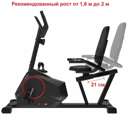 Горизонтальный велотренажер UnixFit BR-390