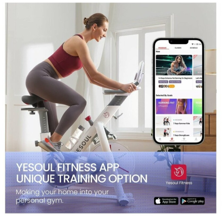 Велотренажер YESOUL BS3-W (белый)