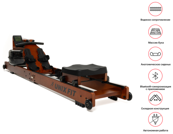 Гребной тренажер UnixFit Wood Гребной тренажер UnixFit Wood