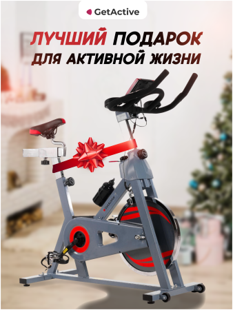 Велотренажер GetActive Wheel ES-703 серый