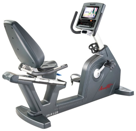 Горизонтальный велотренажер AeroFit X6-R 10.1"LCD