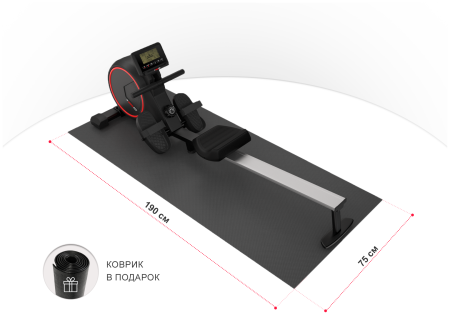 Гребной тренажер+ Коврик UnixFit Techno Rower 410
