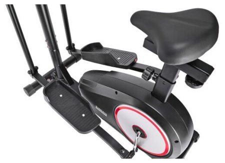 Эллипсоид-велотренажер Sundays Fitness K8508HA (черный/красный)