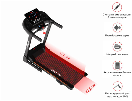 Беговая дорожка + набор для фитнеса UnixFit ST-630R Black