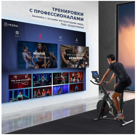 Вертикальный велотренажер YESOUL Smart Spinning bike V1 Plus