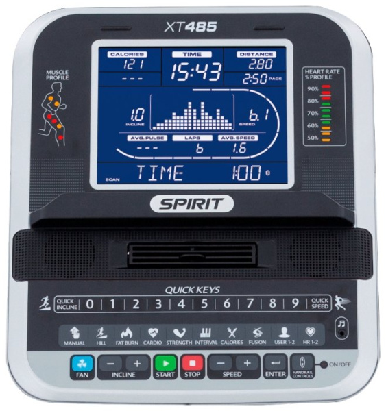 Электрическая беговая дорожка SPIRIT XT485 (2017)