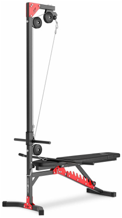 Тяга верхняя/горизонтальная на свободном весе - опция для скамеек Marbo Home