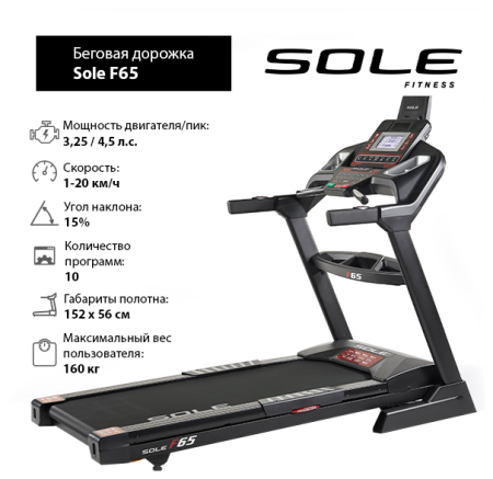 Беговая дорожка Sole Fitness F65